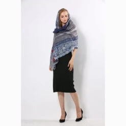 Ugg 100% Australian Merino Wool Scarf Blue Grey -Ugg 10 4b91b4a6 92f7 47ed be52 bae67b910434