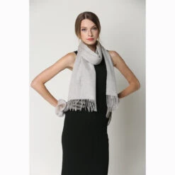 Ugg 100% Wool Scarf Grey -Ugg 10 5e130098 f34b 4d6b ac05 c73b09c31ccb