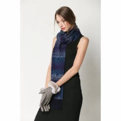 Ugg Cashmere & Wool Scarf Purple And Blue -Ugg 10 c8c4522c 1ee3 411b bb38 f8b1f6c8ca81