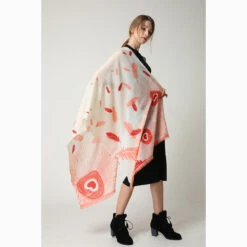 Ugg 100% Australian Merino Wool Scarf Cream And Coral -Ugg 10 e5cff992 f6b3 43c8 8966 57851569101b