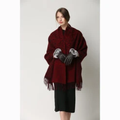 Ugg Cashmere & Wool Wrap Red And Brown -Ugg 10 fcfdb092 19f8 4d51 b59c 743538a5117d