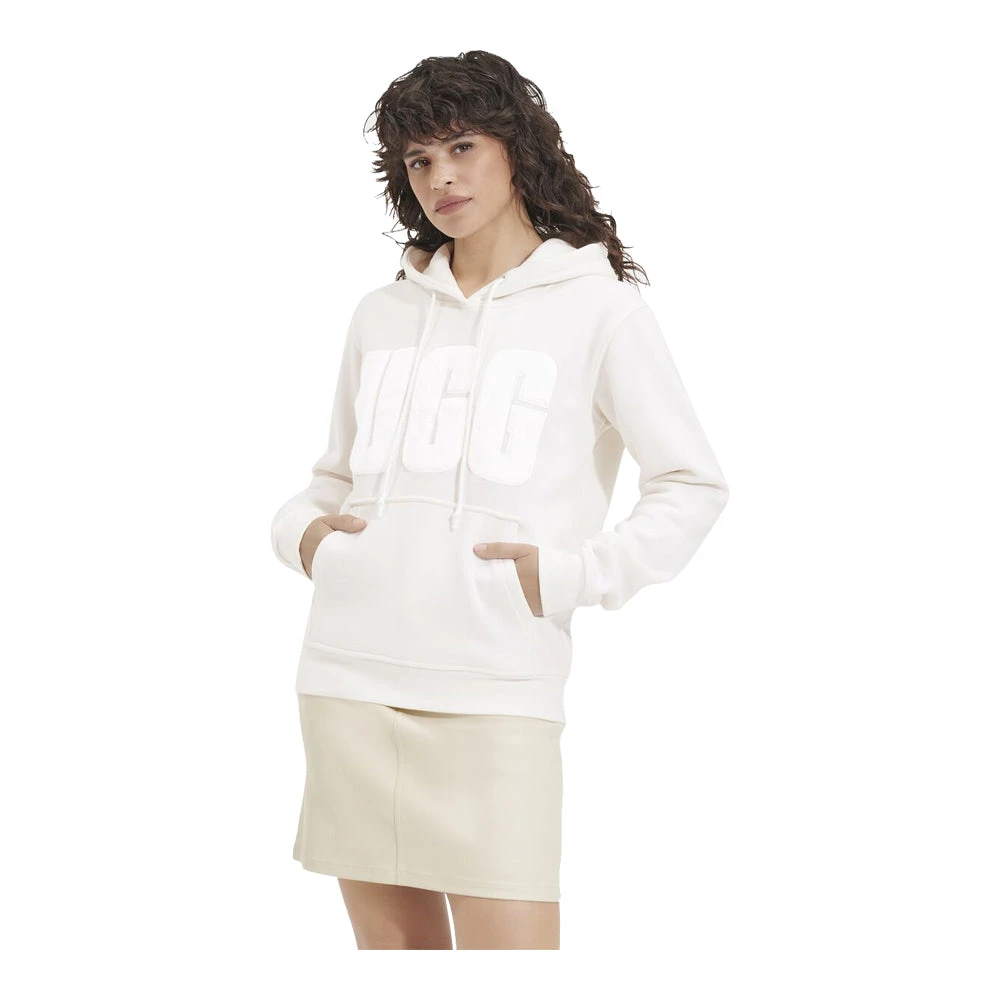 UGG Women's Rey Fuzzy Logo Hoodie 2 UGG Women's Rey Fuzzy Logo Hoodie - Image 2
