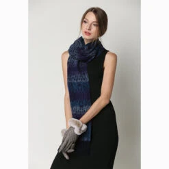 Ugg Cashmere & Wool Scarf Purple And Blue -Ugg 11 86f0514e b8f0 4780 8a31 fdb204a38520