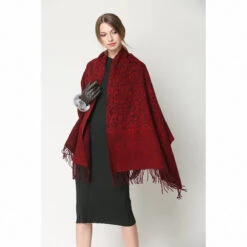 Ugg Cashmere & Wool Wrap Red And Brown -Ugg 11 99e8e49c 9e1b 45f6 aad4 afa64cb08a04