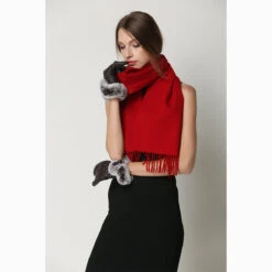 Ugg Cashmere & Wool Scarf Tomato -Ugg 11 c9ad4894 7edc 4d71 b0a5 b0e510d77352