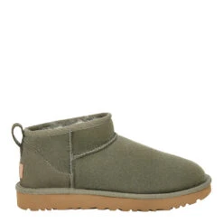 UGG Women Classic Ultra Mini Boots - Moss Green / Amphora
