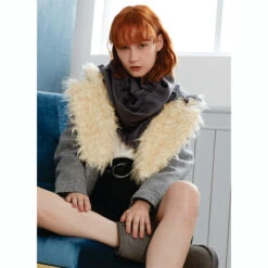 Ugg Fringed Check Wool Scarf Grey -Ugg 17 46bf8d61 df70 4a0e b5fc 0883bdfd4f79