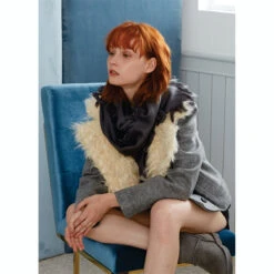 Ugg Fringed Check Wool Scarf Grey -Ugg 18 8f4d33ea dd3c 4347 93d4 1deca1ff1e36