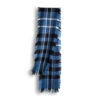 Ugg Fringed Check Wool Scarf Blue And Check