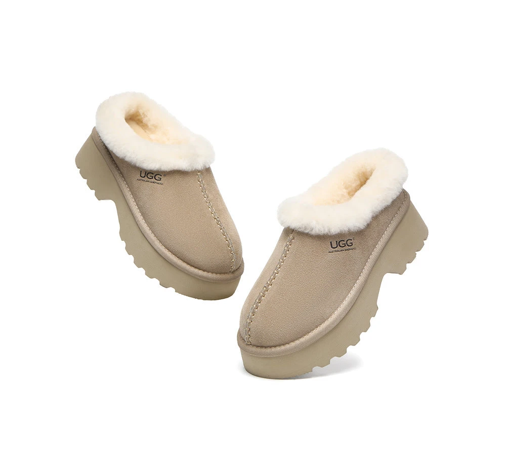 UGG Slippers Sheepskin Wool Ankle Chunky Platform Adrian 12 UGG Slippers Sheepskin Wool Ankle Chunky Platform Adrian - Image 12
