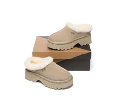UGG Slippers Sheepskin Wool Ankle Chunky Platform Adrian 30 UGG Slippers Sheepskin Wool Ankle Chunky Platform Adrian -Ugg 270A0818