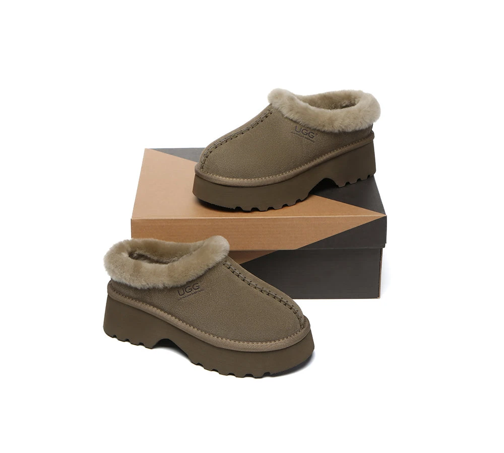 UGG Slippers Sheepskin Wool Ankle Chunky Platform Adrian 17 UGG Slippers Sheepskin Wool Ankle Chunky Platform Adrian - Image 17