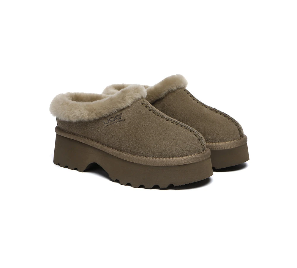 UGG Slippers Sheepskin Wool Ankle Chunky Platform Adrian 15 UGG Slippers Sheepskin Wool Ankle Chunky Platform Adrian - Image 15