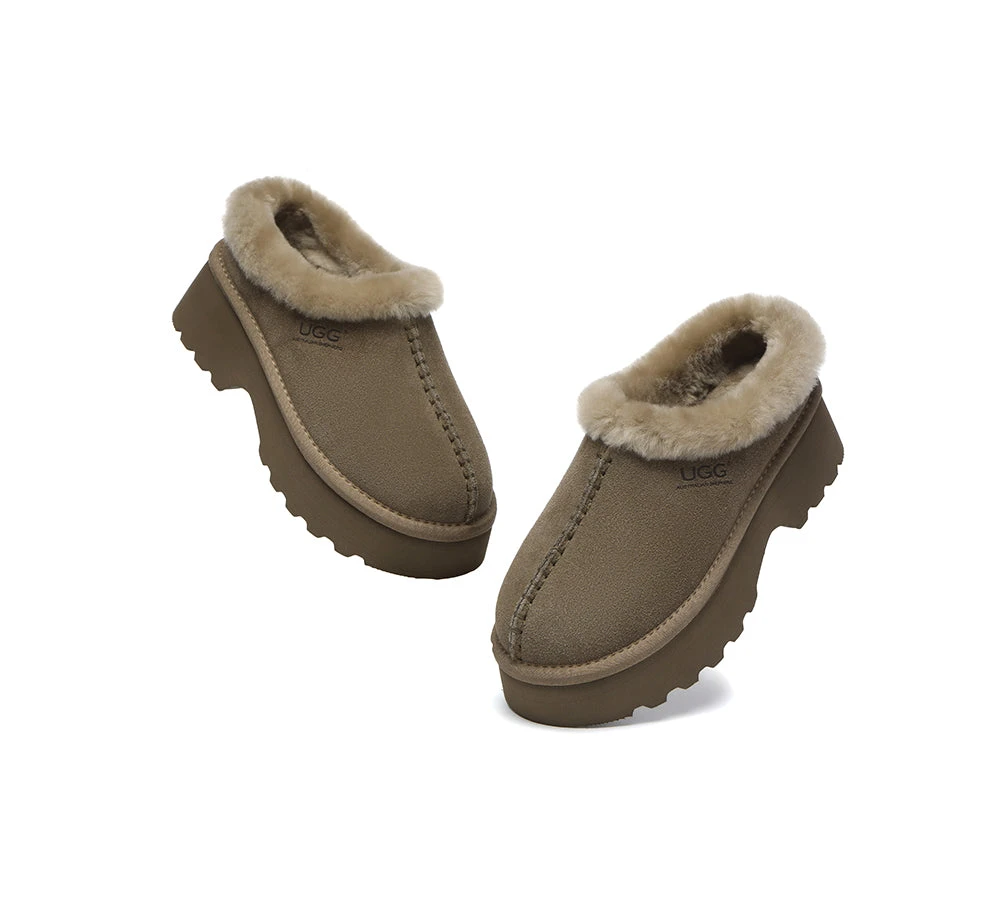 UGG Slippers Sheepskin Wool Ankle Chunky Platform Adrian 18 UGG Slippers Sheepskin Wool Ankle Chunky Platform Adrian - Image 18