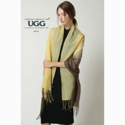 Ugg 100% Merino Wool Tie Dye Scarf Lemon And Brown -Ugg 3 24c1c2f3 07dd 4101 bf96 7268f0f929a7