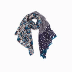 Ugg 100% Australian Merino Wool Scarf Purplish Blue And Check -Ugg 3 33830e4a a178 4cd7 a46d e3de6b273b23