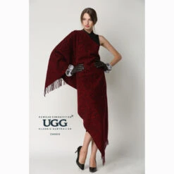 Ugg Cashmere & Wool Wrap Red And Brown -Ugg 3 53a43902 c702 4d9b a514 7ddeea3b1ee3
