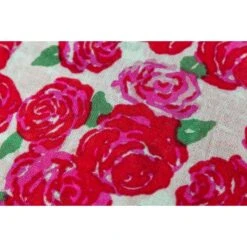 100% Australian Wool Print Scarf Rosy Rose Flower -Ugg 3 72135db4 3f12 42f7 becb 94764b856c64