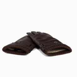 Ugg Mens Silver Stud Tab Glove (Touch Screen) -Ugg 4 6c104499 be01 4039 9b66 7cbf083bb744