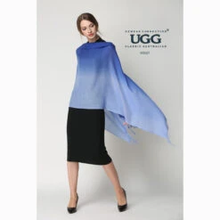 Ugg 100% Merino Wool Tie Dye Scarf Sky And Blue -Ugg 4 70ce9fd9 0693 49a7 8176 795fb58b918d