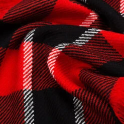 Ugg Fringed Check Wool Scarf Red And Check -Ugg 5 54904382 3abd 4c22 8ba6 cb0e39370e28