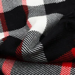 Ugg Fringed Check Wool Scarf Black And Check -Ugg 5 616f7c46 480a 4e85 9360 ce93f3884c7b