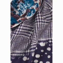 Ugg 100% Australian Merino Wool Scarf Purplish Blue And Check -Ugg 5 ab32cffc 3b09 4613 ae35 f26204b846c5