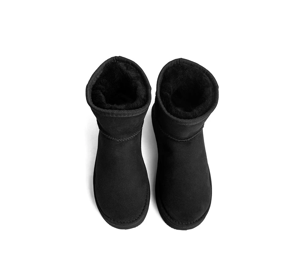 Australian Made Sheepskin Wool Ankle Boots Mini Platform 10 Australian Made Sheepskin Wool Ankle Boots Mini Platform - Image 10