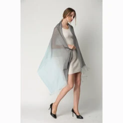 Ugg 100% Merino Wool Tie Dye Scarf Aqua And Grey -Ugg 7 228e36f1 d7c8 4410 ade5 abf833b33830