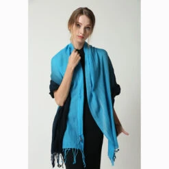 Ugg 100% Merino Wool Tie Dye Scarf Black And Cyan Blue -Ugg 7 98c68fcb 3d37 4823 8e86 6c175df9b710