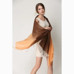 Ugg 100% Merino Wool Tie Dye Scarf Orange And Chocolate -Ugg 7 d44b8ee7 0c5c 422e 89be 97eb4a44a407