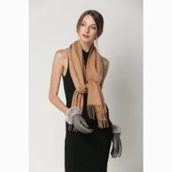 Ugg 100% Wool Scarf Beige -Ugg 8 c901574e 14f5 4a9d 84a2 77d827bb00b3