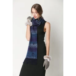 Ugg Cashmere & Wool Scarf Purple And Blue -Ugg 9 e1867e52 bda4 4601 a648 59f109df6be8