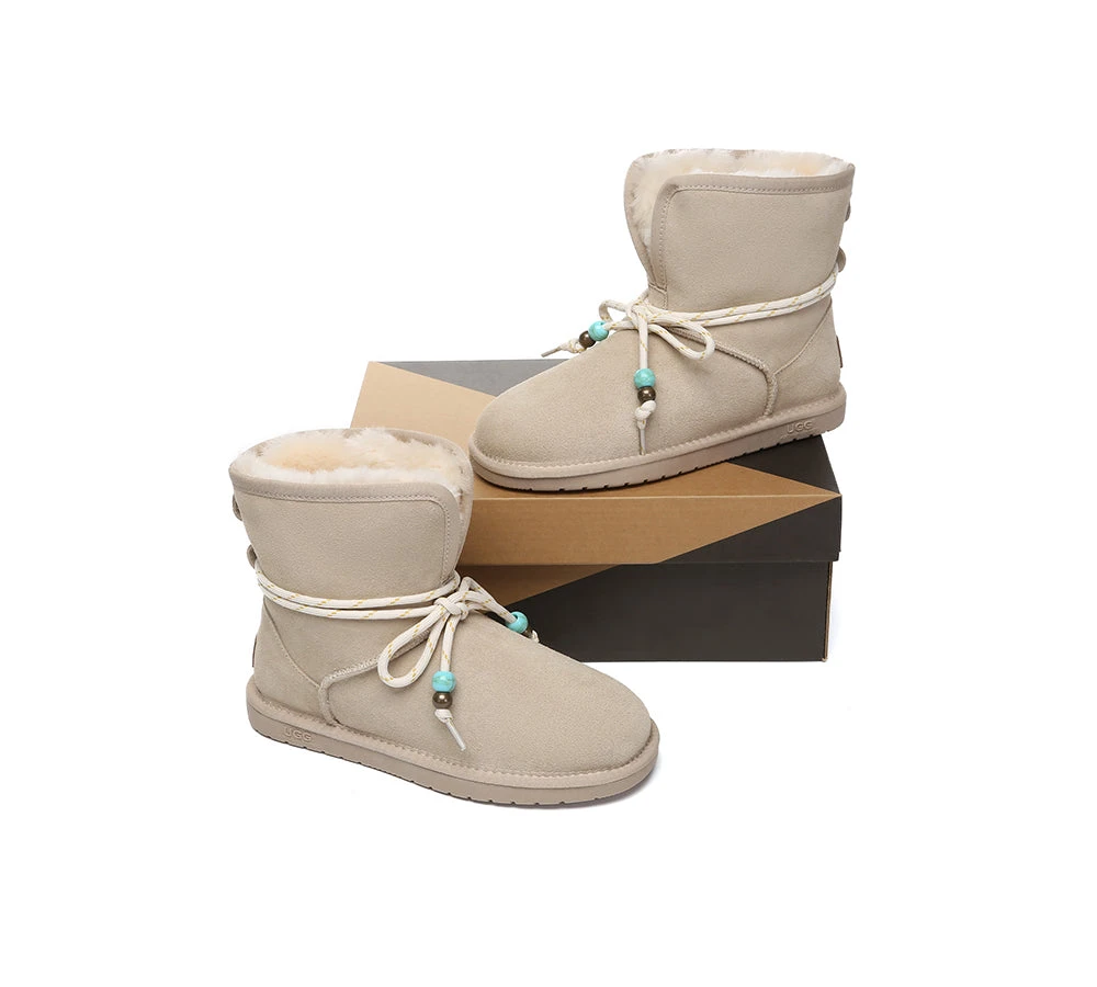 UGG Boots Women Sheepskin Wool Lace Up Fashion Carlos 12 UGG Boots Women Sheepskin Wool Lace Up Fashion Carlos - Image 12