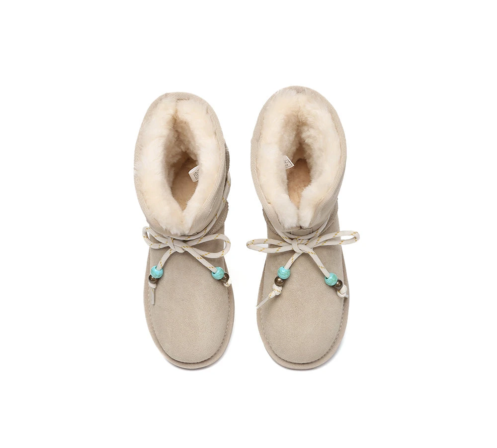 UGG Boots Women Sheepskin Wool Lace Up Fashion Carlos 14 UGG Boots Women Sheepskin Wool Lace Up Fashion Carlos - Image 14