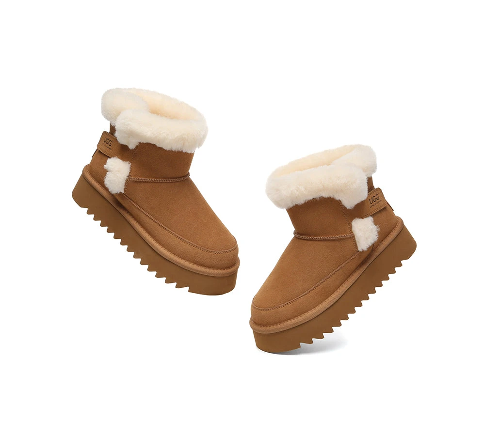 AUSTRALIAN SHEPHERD® UGG Boots Sheepskin Wool Shearling Platform Bynnie 4 AUSTRALIAN SHEPHERD® UGG Boots Sheepskin Wool Shearling Platform Bynnie - Image 4