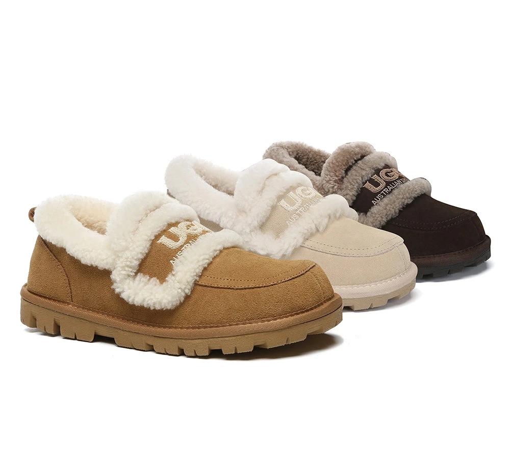 UGG Slippers Women Sheepskin Wool Ankle Rilee Loafers 1 UGG Slippers Women Sheepskin Wool Ankle Rilee Loafers