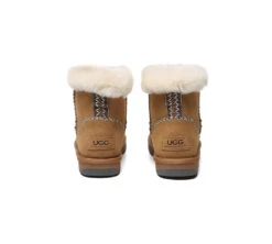 UGG Boots Women Sheepskin Wool Ankle Woven Mini Stormy -Ugg GL7A0274