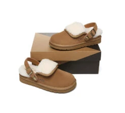 3-Way Style UGG Slippers Sheepskin Wool Adjustable Strap Slingback Tenley -Ugg GL7A0422