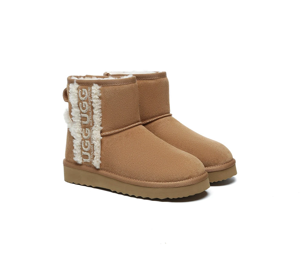 UGG Boots Sheepskin Wool Shearling Lined Ankle Mini Darby 2 UGG Boots Sheepskin Wool Shearling Lined Ankle Mini Darby - Image 2