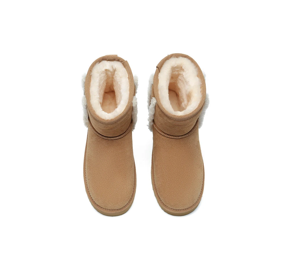 UGG Boots Sheepskin Wool Shearling Lined Ankle Mini Darby 6 UGG Boots Sheepskin Wool Shearling Lined Ankle Mini Darby - Image 6