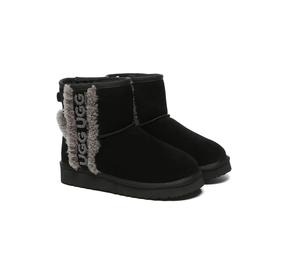 UGG Boots Sheepskin Wool Shearling Lined Ankle Mini Darby 8 UGG Boots Sheepskin Wool Shearling Lined Ankle Mini Darby - Image 8