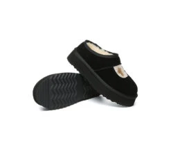 UGG Slippers Sheepskin Wool Ankle Platform Carmella -Ugg GL7A0458