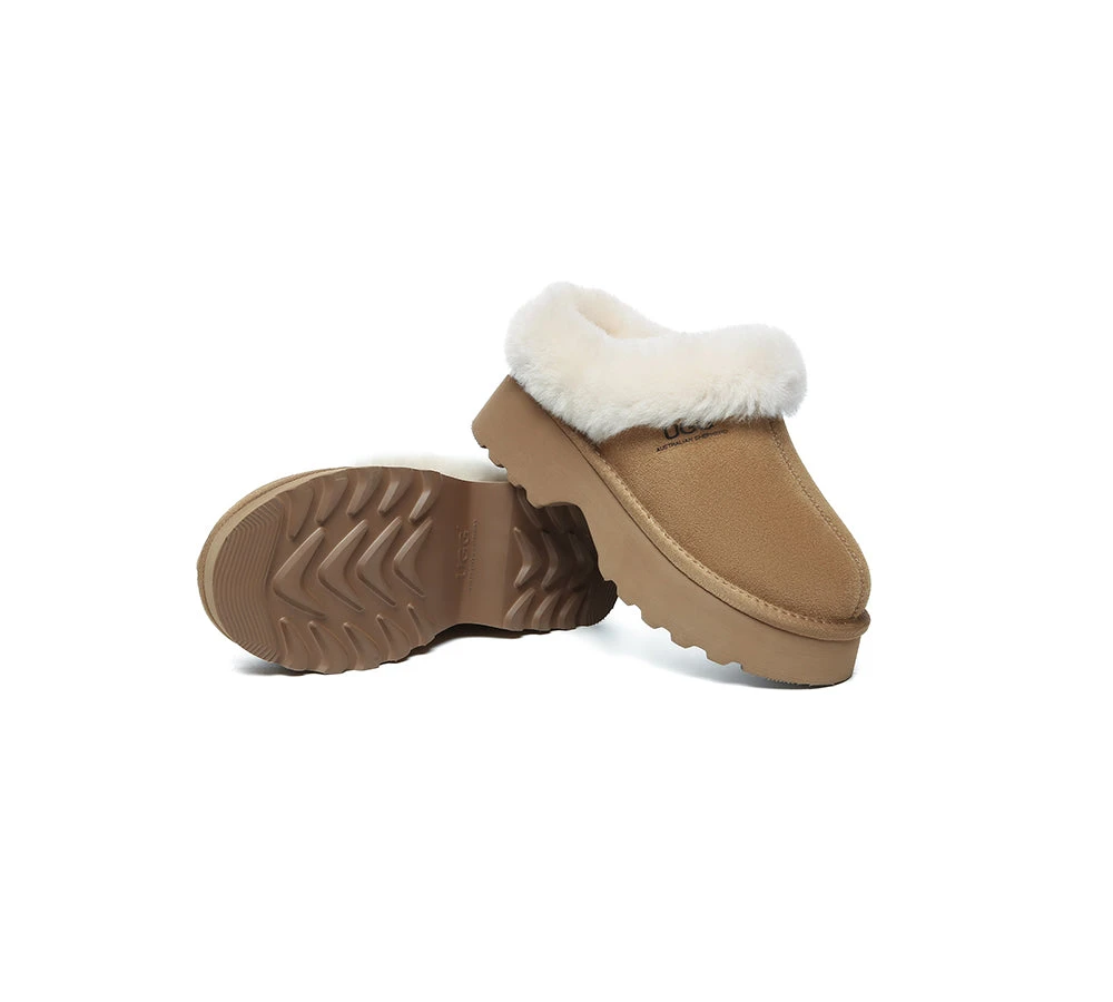 UGG Slippers Sheepskin Wool Ankle Chunky Platform Murray 6 UGG Slippers Sheepskin Wool Ankle Chunky Platform Murray - Image 6