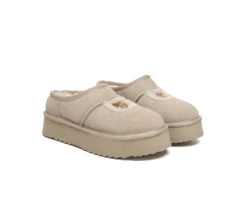 UGG Slippers Sheepskin Wool Ankle Platform Carmella -Ugg GL7A0494