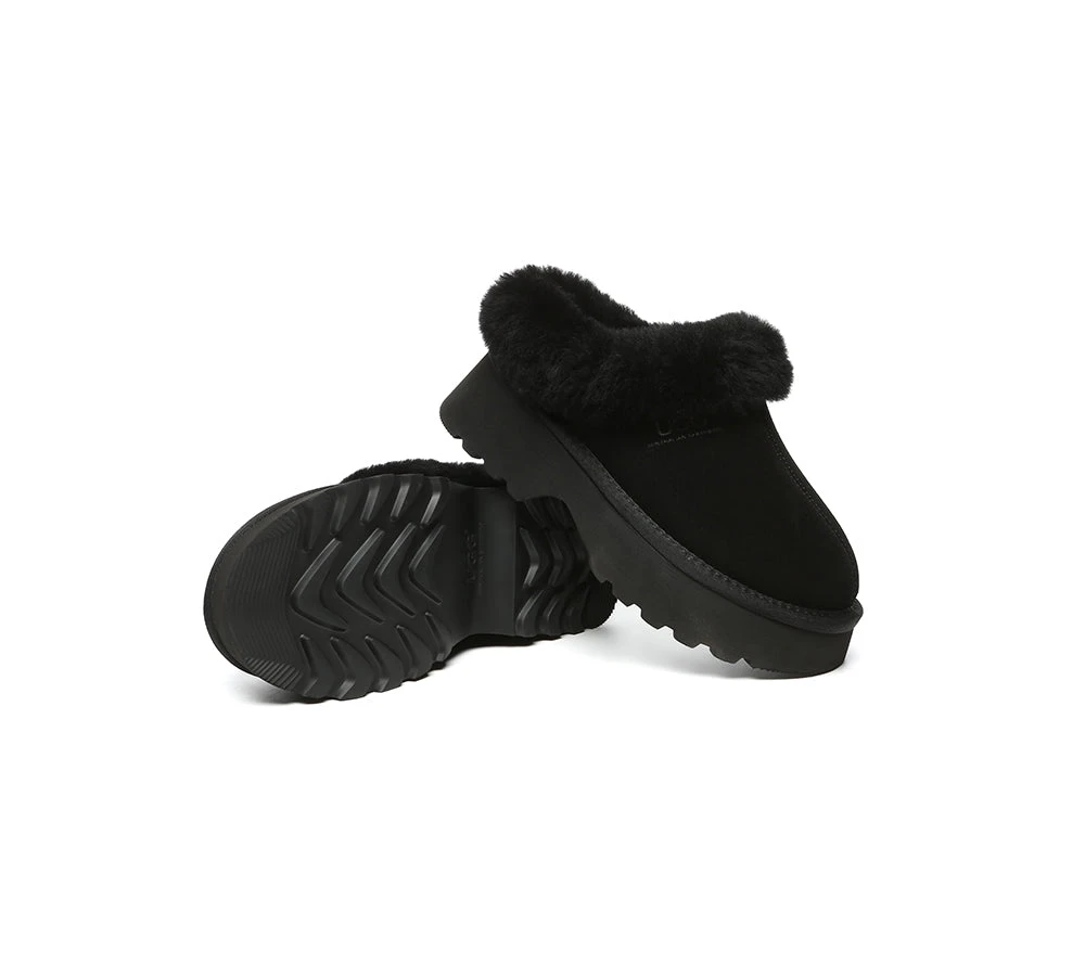 UGG Slippers Sheepskin Wool Ankle Chunky Platform Murray 3 UGG Slippers Sheepskin Wool Ankle Chunky Platform Murray - Image 3