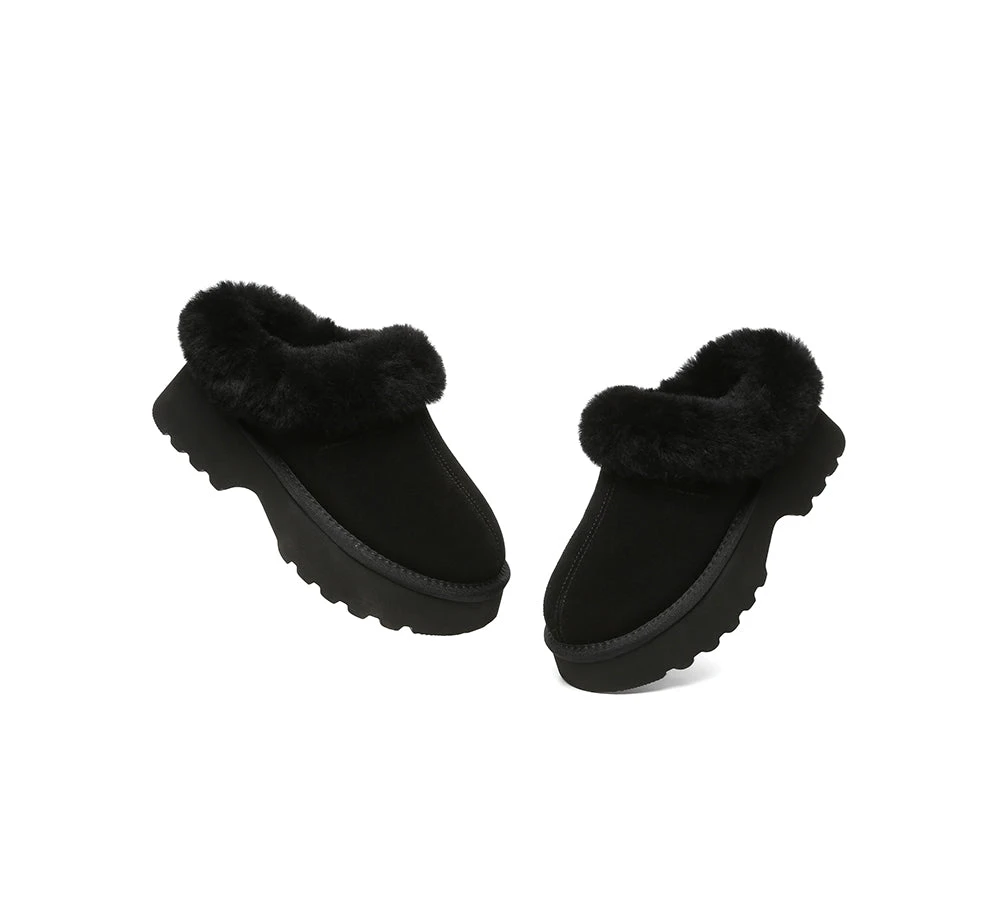 UGG Slippers Sheepskin Wool Ankle Chunky Platform Murray 7 UGG Slippers Sheepskin Wool Ankle Chunky Platform Murray - Image 7