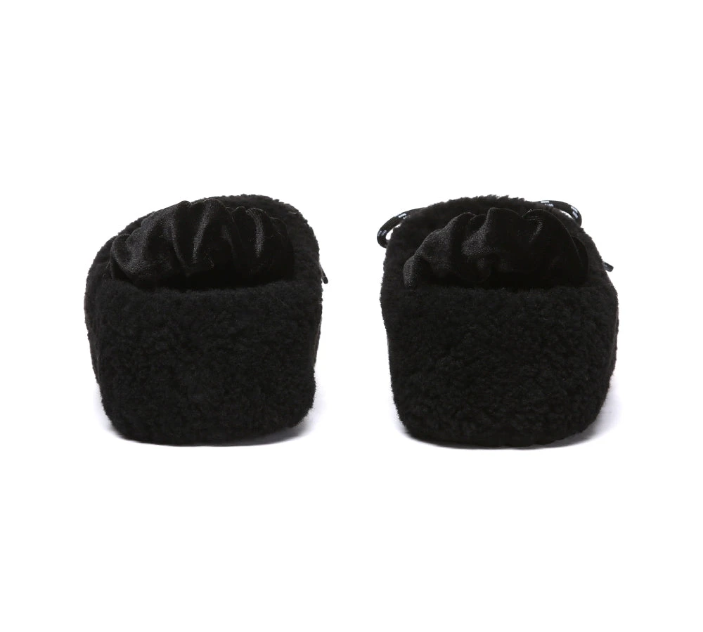 UGG Slippers Women Curly Sheepskin Wool Slingback Barrett 19 UGG Slippers Women Curly Sheepskin Wool Slingback Barrett - Image 19