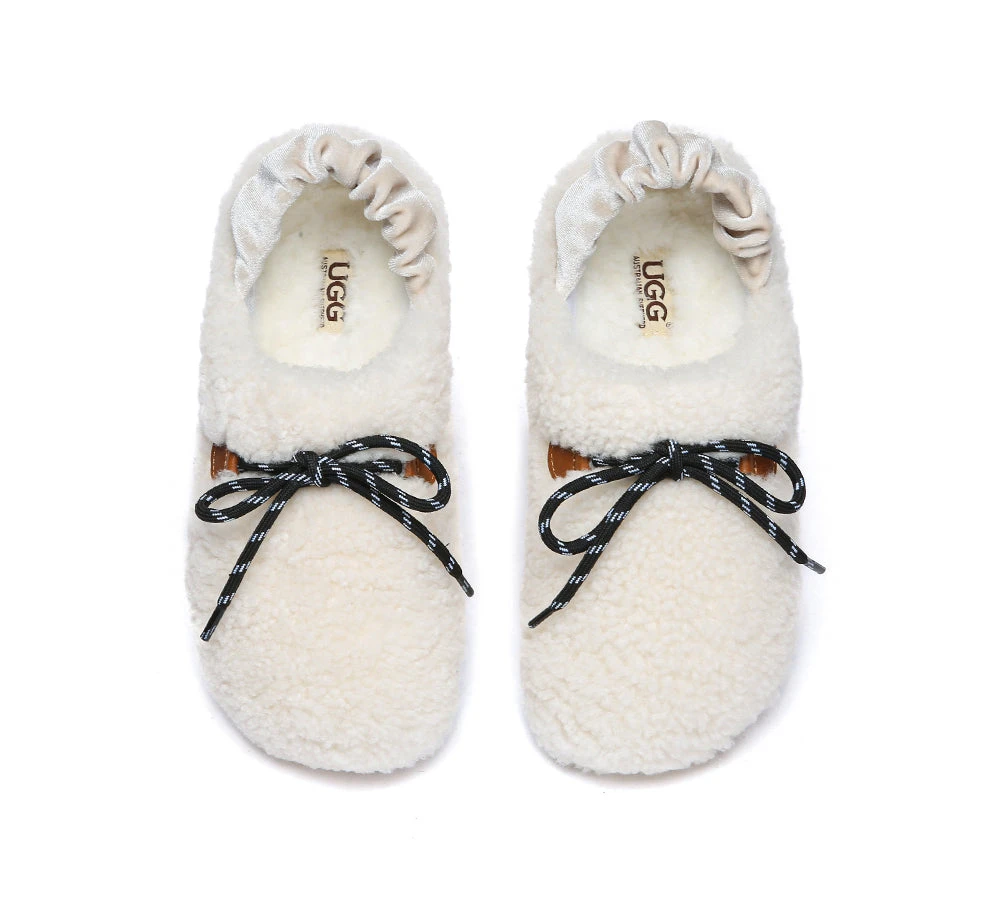 UGG Slippers Women Curly Sheepskin Wool Slingback Barrett 6 UGG Slippers Women Curly Sheepskin Wool Slingback Barrett - Image 6