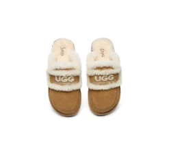 UGG Slippers Women Sheepskin Wool Shearling Lined Rilee 25 UGG Slippers Women Sheepskin Wool Shearling Lined Rilee -Ugg GL7A0684